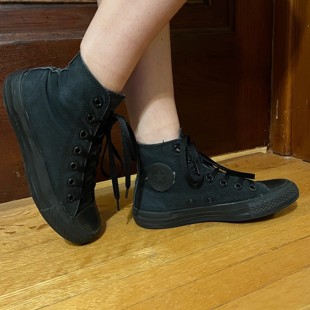 Black on Black Converse